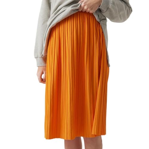 mamalicious-damen-rock-sasha-orangefarbener-umstandsrock-xl-bequem-und-stilvoll- image 3
