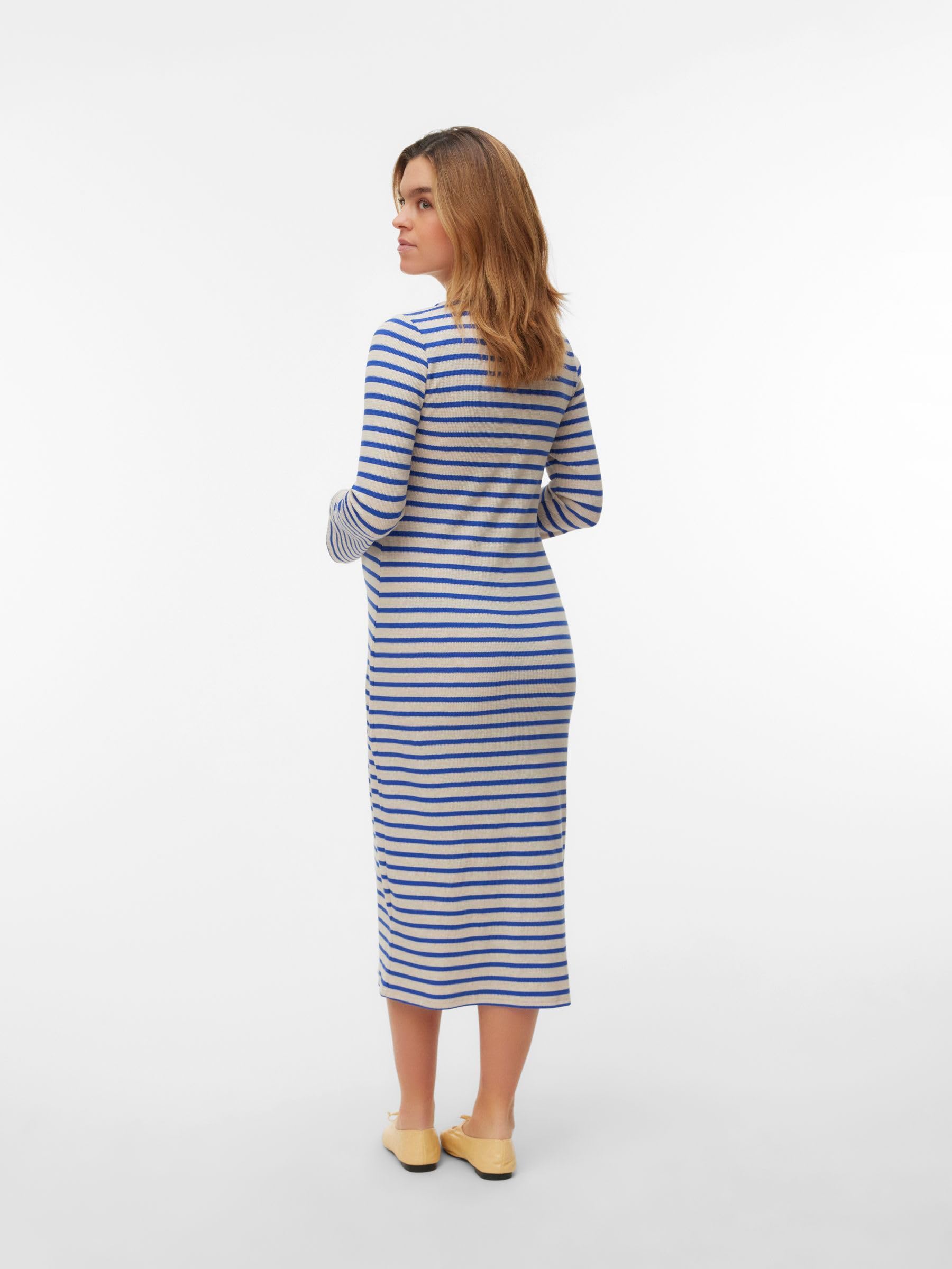 mamalicious-mlwilla-umstandskleid-lang-rmeliges-midikleid-mit-u-boot-ausschnitt- image 3