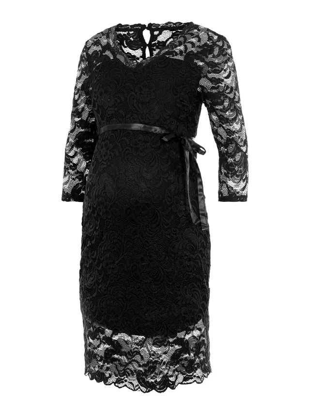 mamalicious-mlmivana-umstandskleid-aus-spitze-elegantes-kleid-f-r-schwangere image 1