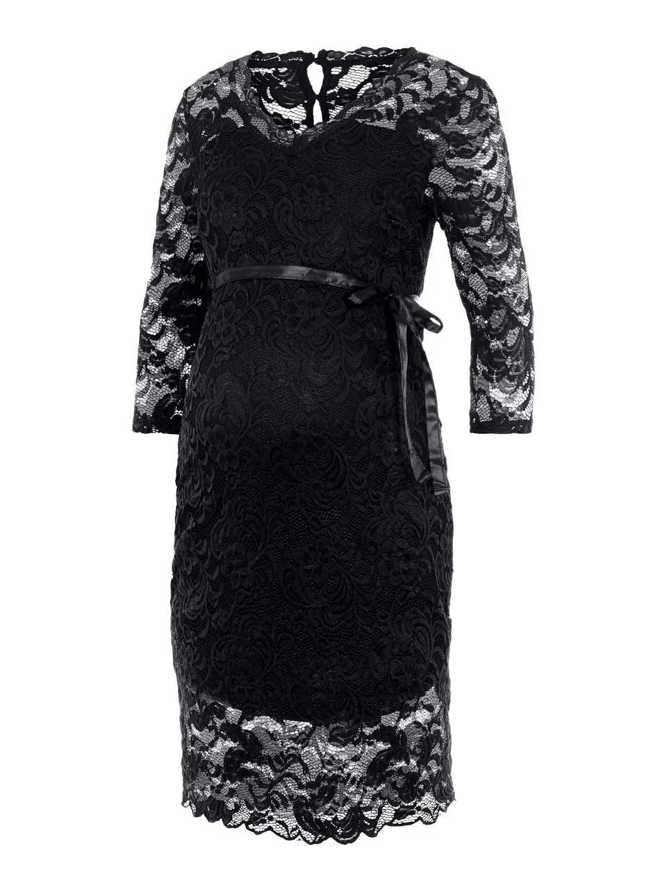 mamalicious-mlmivana-umstandskleid-aus-spitze-elegantes-kleid-f-r-schwangere image 1