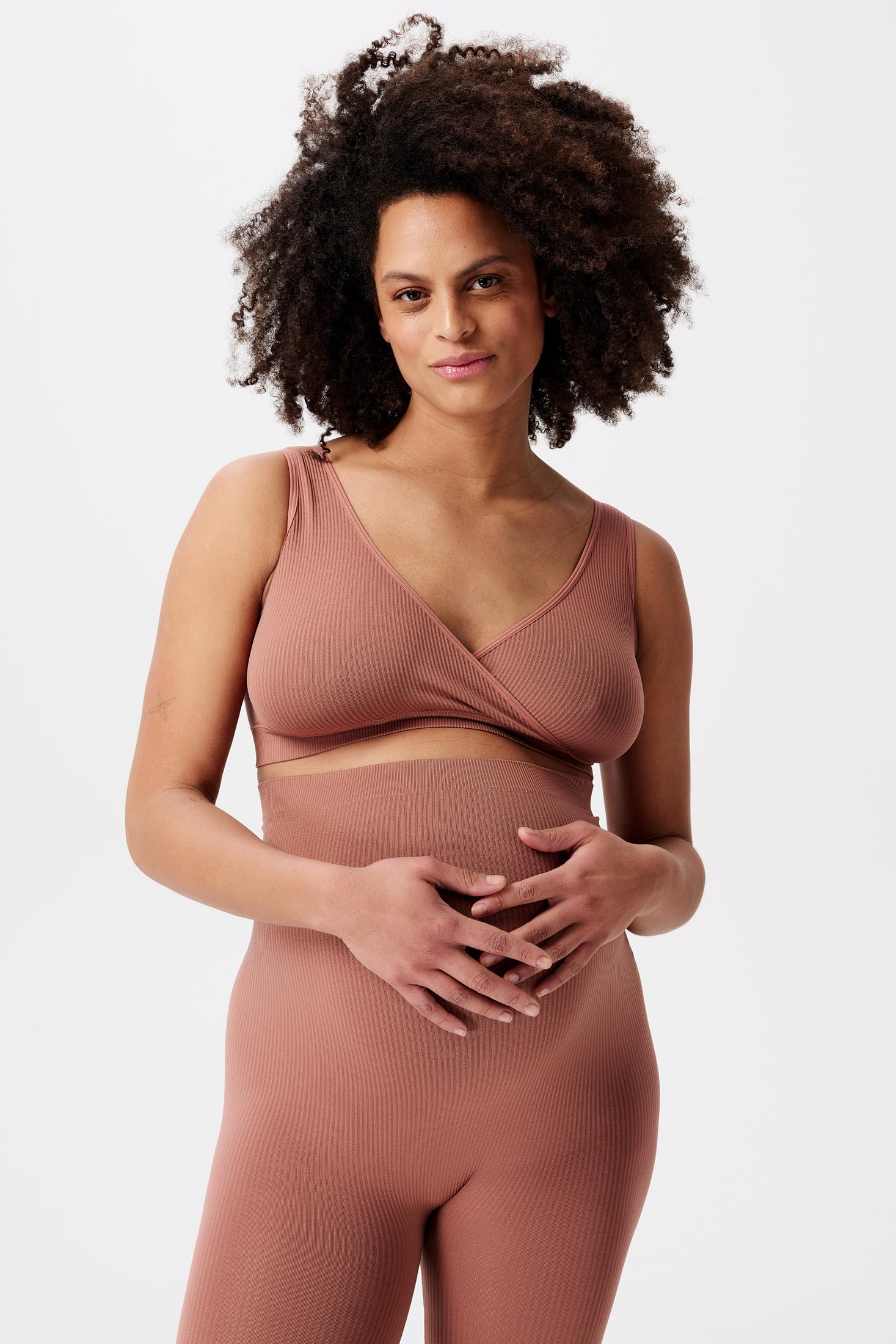 noppies-maternity-gayla-nahtloses-still-ripp-top-mit-berlappung image 2
