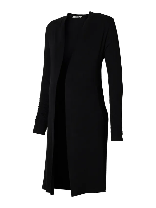 love2wait-strickjacke-b999061-004-schwarz-lang-geschnittene-cardigan-bis-knieh-h image 1