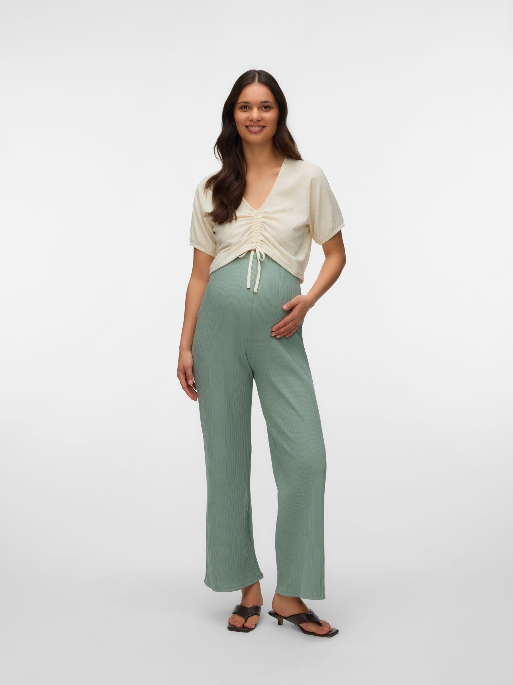 mamalicious-mlmila-umstandshose-normal-geschnittene-hose-mit-hoher-taille image 3