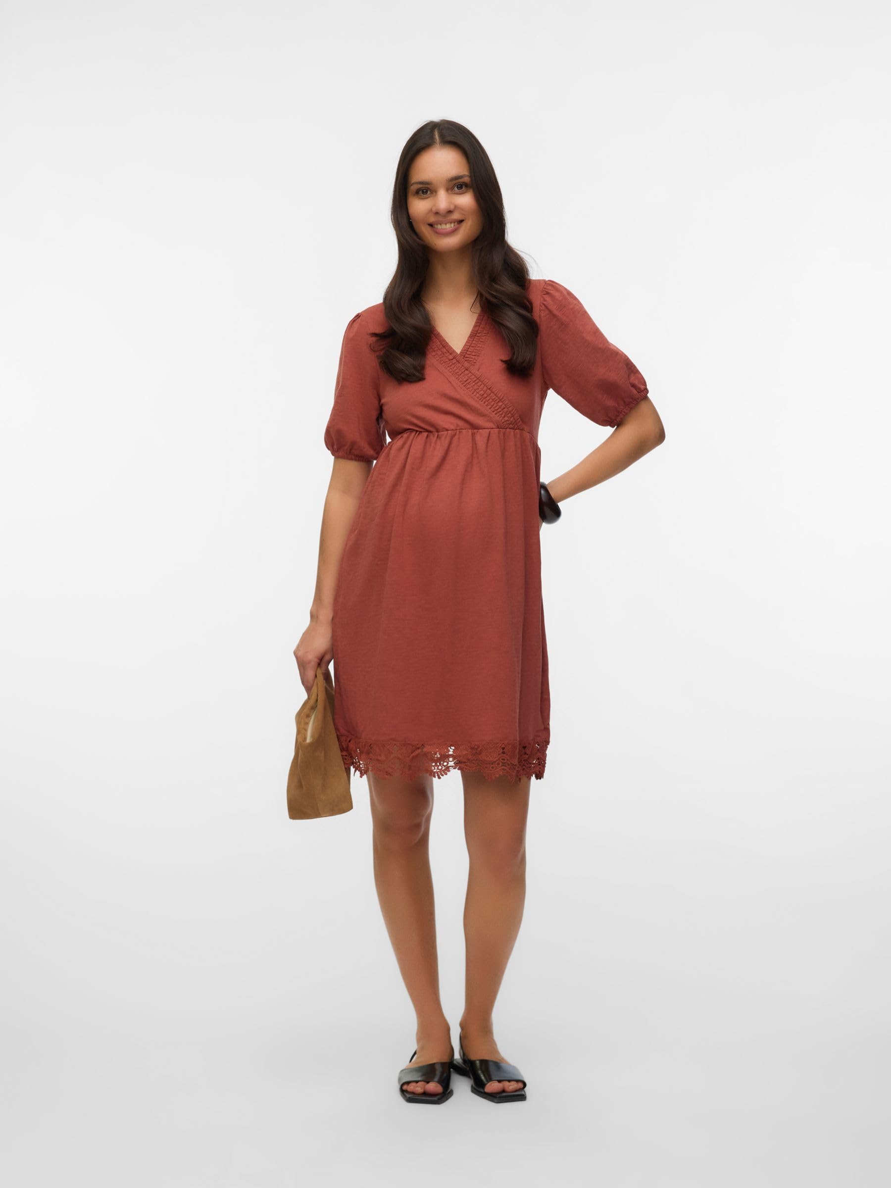 mamalicious-mlalisa-umstandskleid-2-in-1-stillkleid-v-ausschnitt-halbarm-wickele image 5