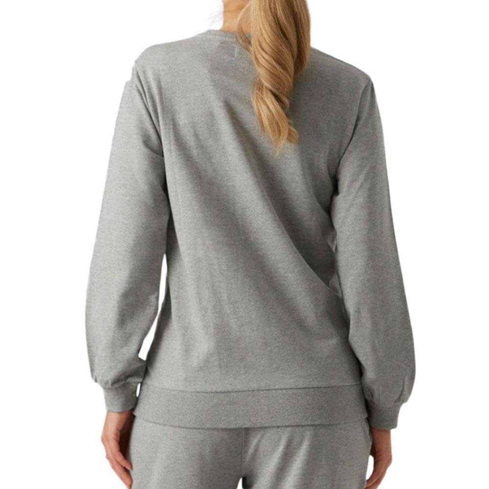 mamalicious-umstands-sweatshirt-grau-damen-pullover-mit-u-ausschnitt-und-bio-bau image 2