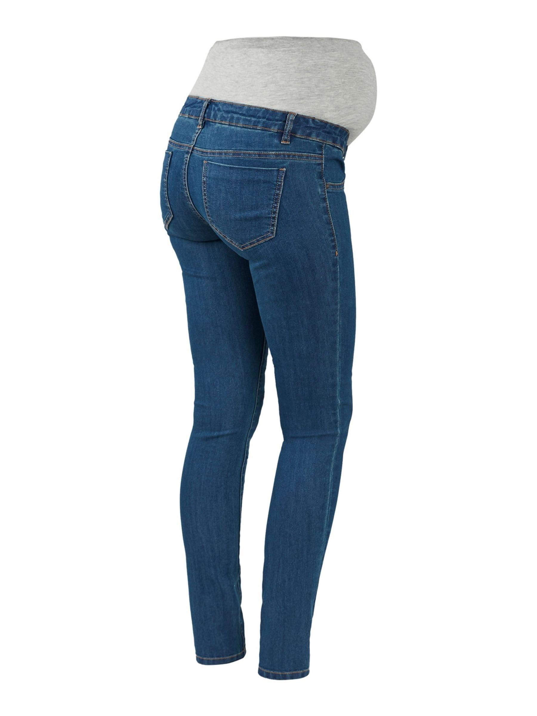mamalicious-damen-jeans-mljulia-medium-blue-slim-jeans-a-noos image 8