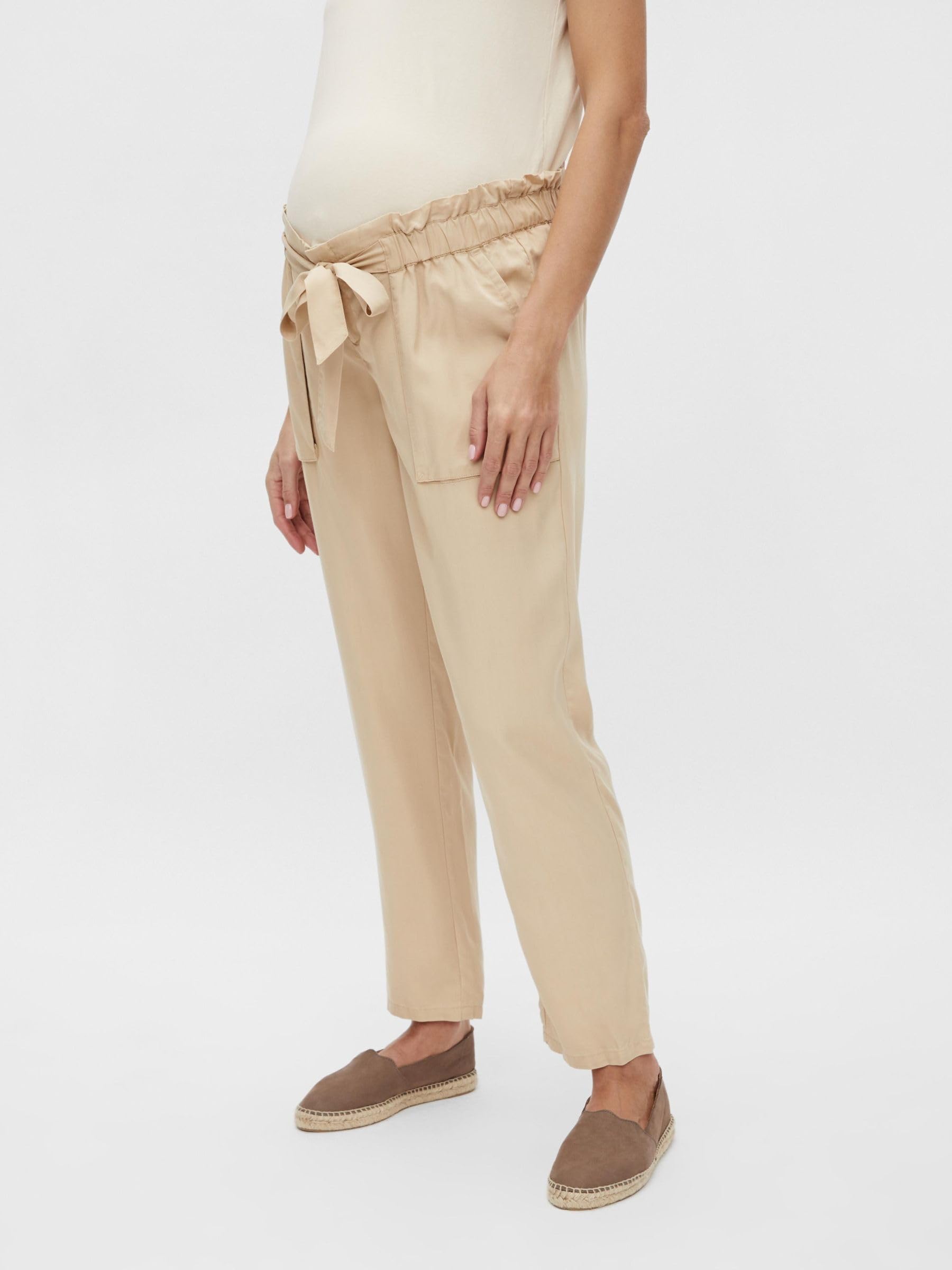 mamalicious-mlnewbethune-umstandshose-paperbag-stil-mit-bindeg-rtel image 2