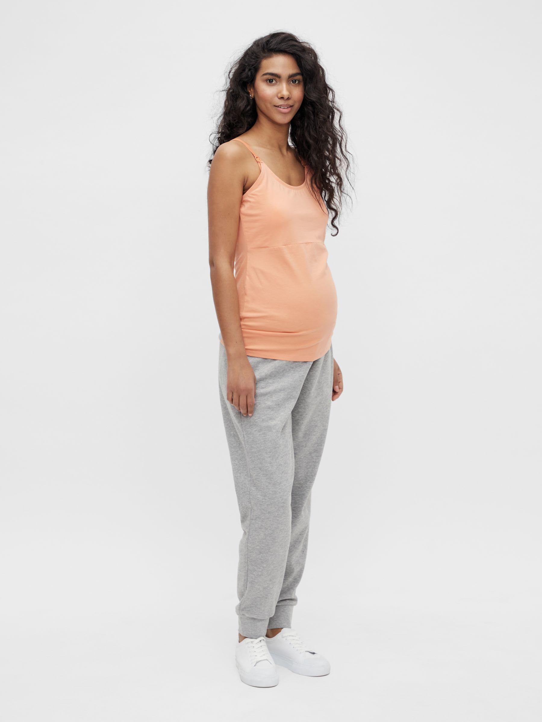mama-licious-damen-mlkerrie-strap-2f-2-p-a-top-black-pack-shell-coral-m-2er-set- image 4