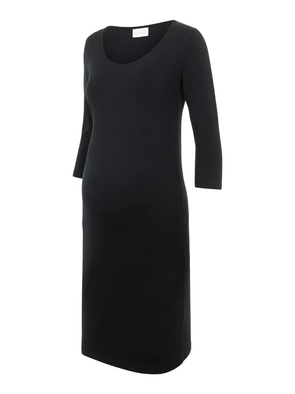 mamalicious-mllea-umstandskleid-einfarbiges-jersey-kleid-mit-3-4-rmeln image 1
