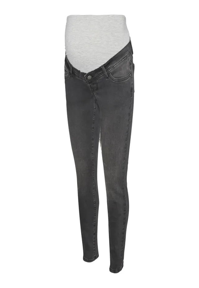 mamalicious-mlmila-slim-dg-jeans-noos-slim-fit-umstandsjeans-in-dunkelgrau image 1