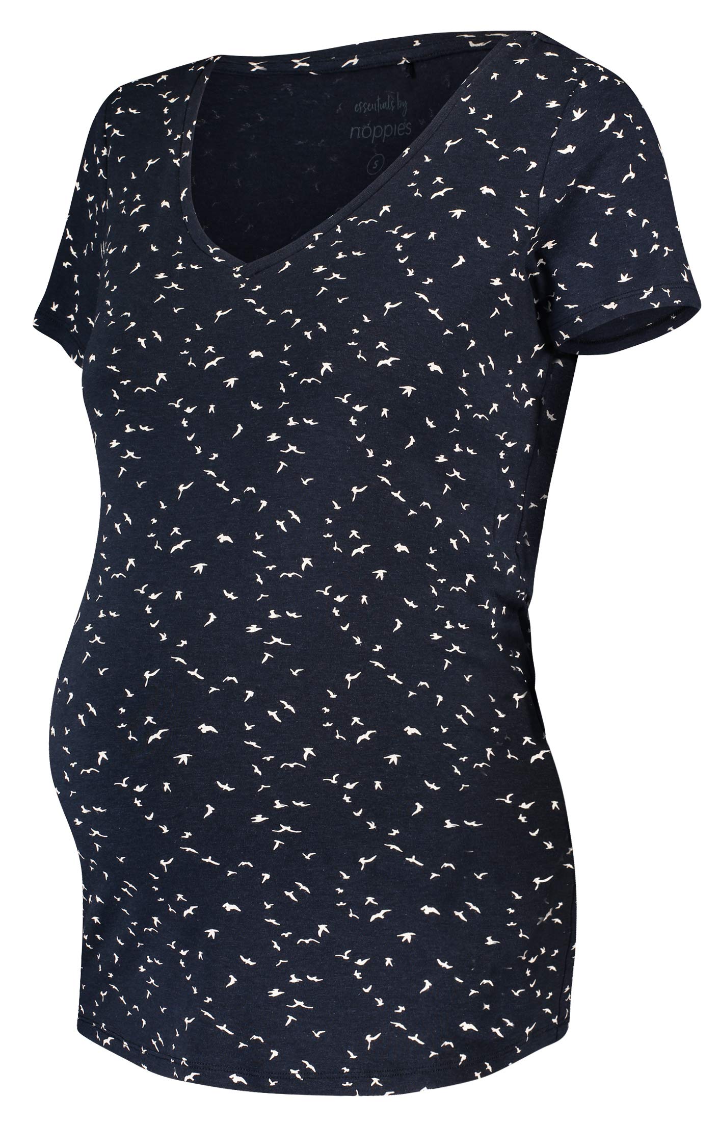 noppies-damen-tee-ss-v-neck-aop-rome-umstands-t-shirt-mit-v-ausschnitt image 7