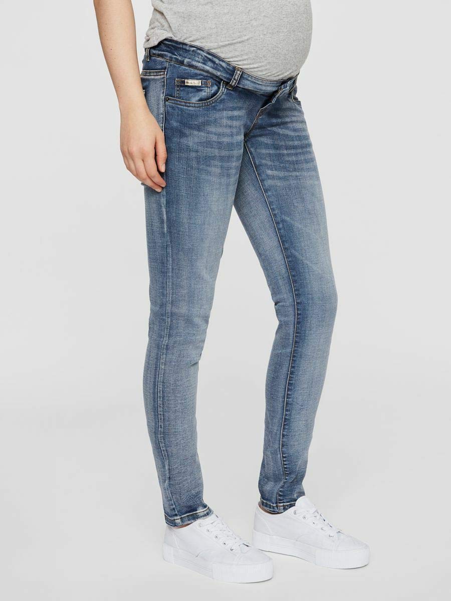 mamalicious-damen-umstandshose-mlgolden-slim-jeans-noos-a-schmale-passform-18-st image 3