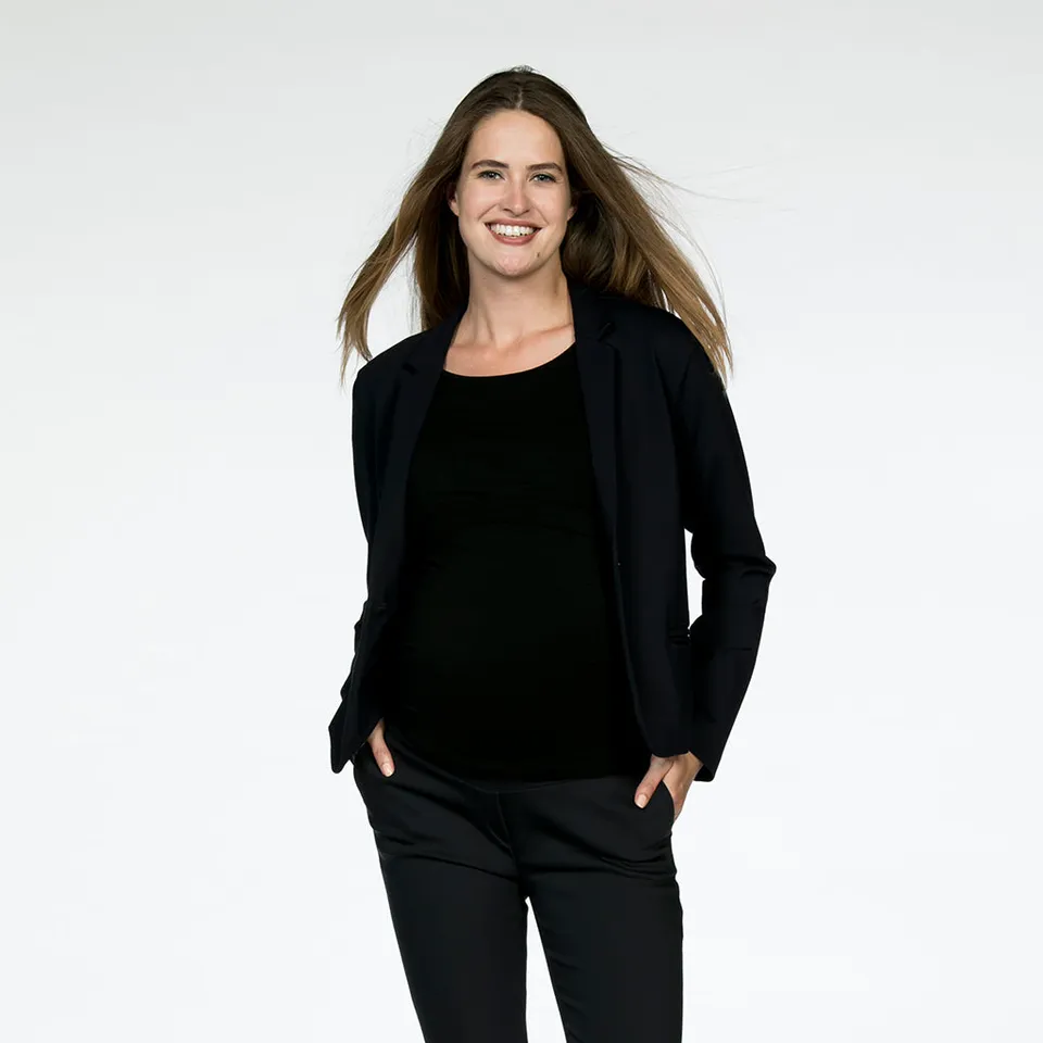love2wait-jacket-ponte-di-roma-umstandsblazer-in-navy image 1
