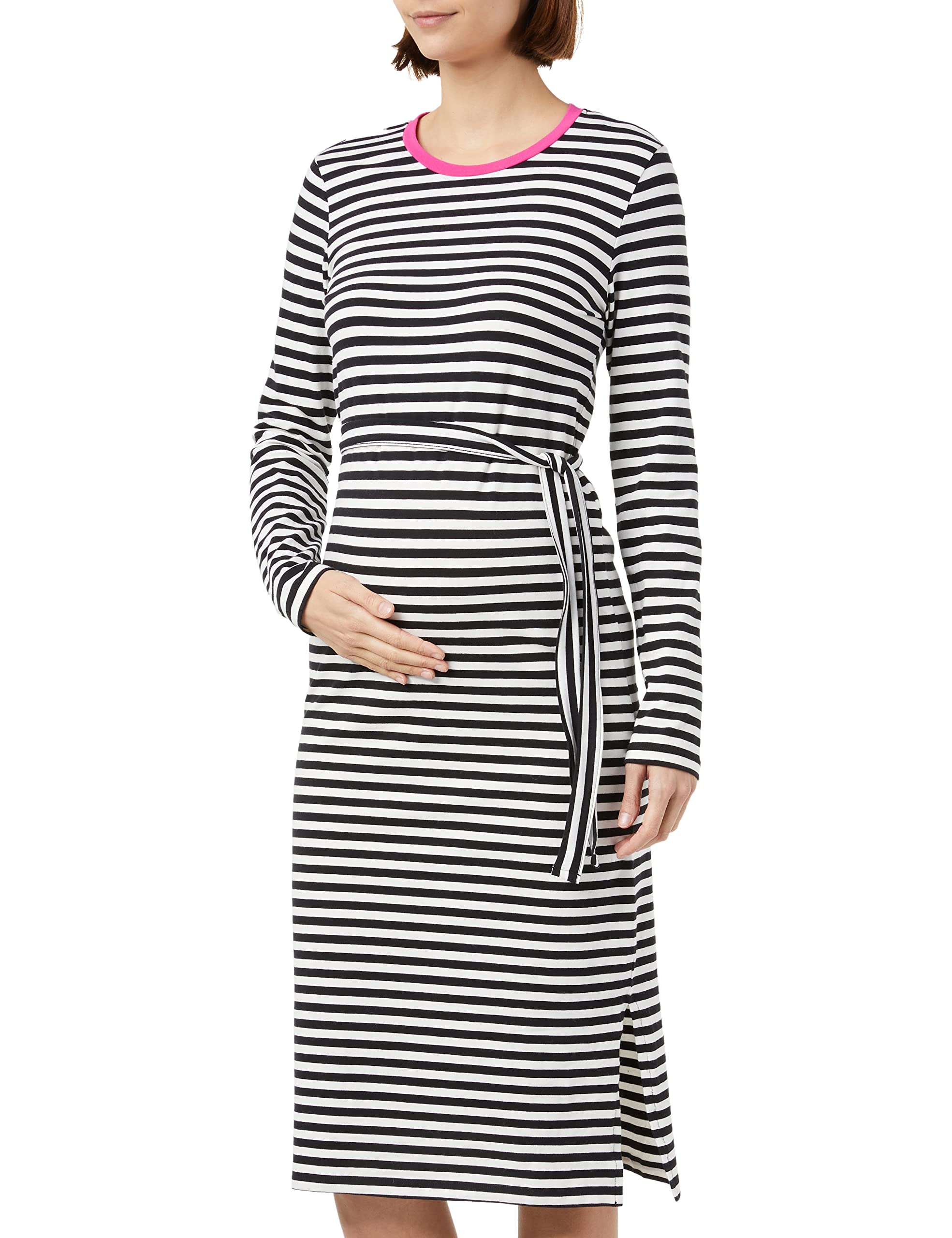 mamalicious-mlgisela-langarm-umstandskleid-mit-streifen-gr-e-m image 1