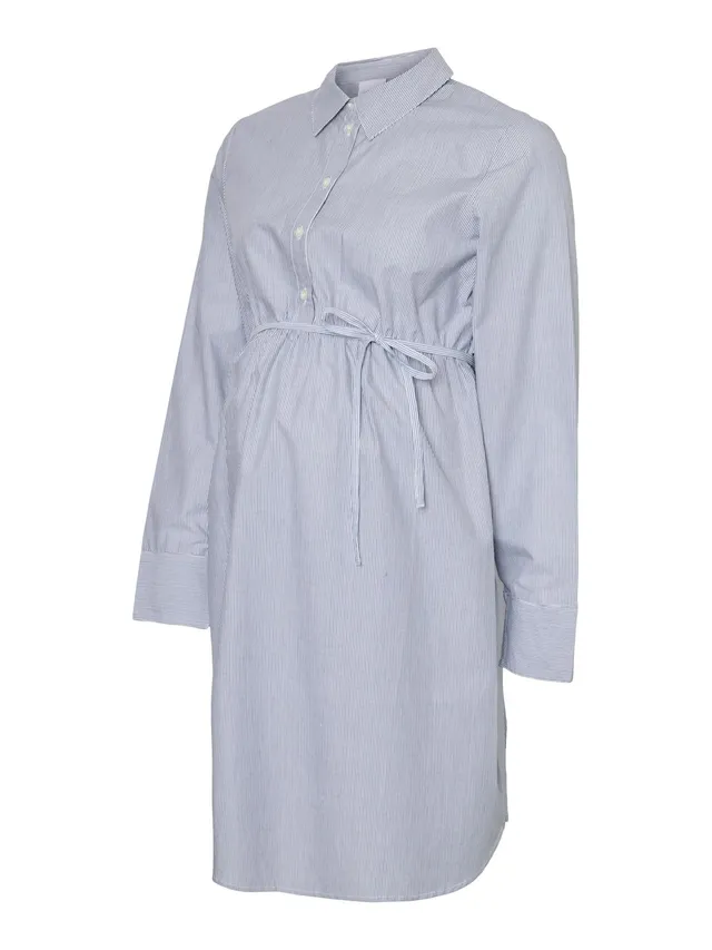 mamalicious-mlsalma-hemdblusenkleid-2-in-1-stillfunktion-kurz-g-rtel image 1