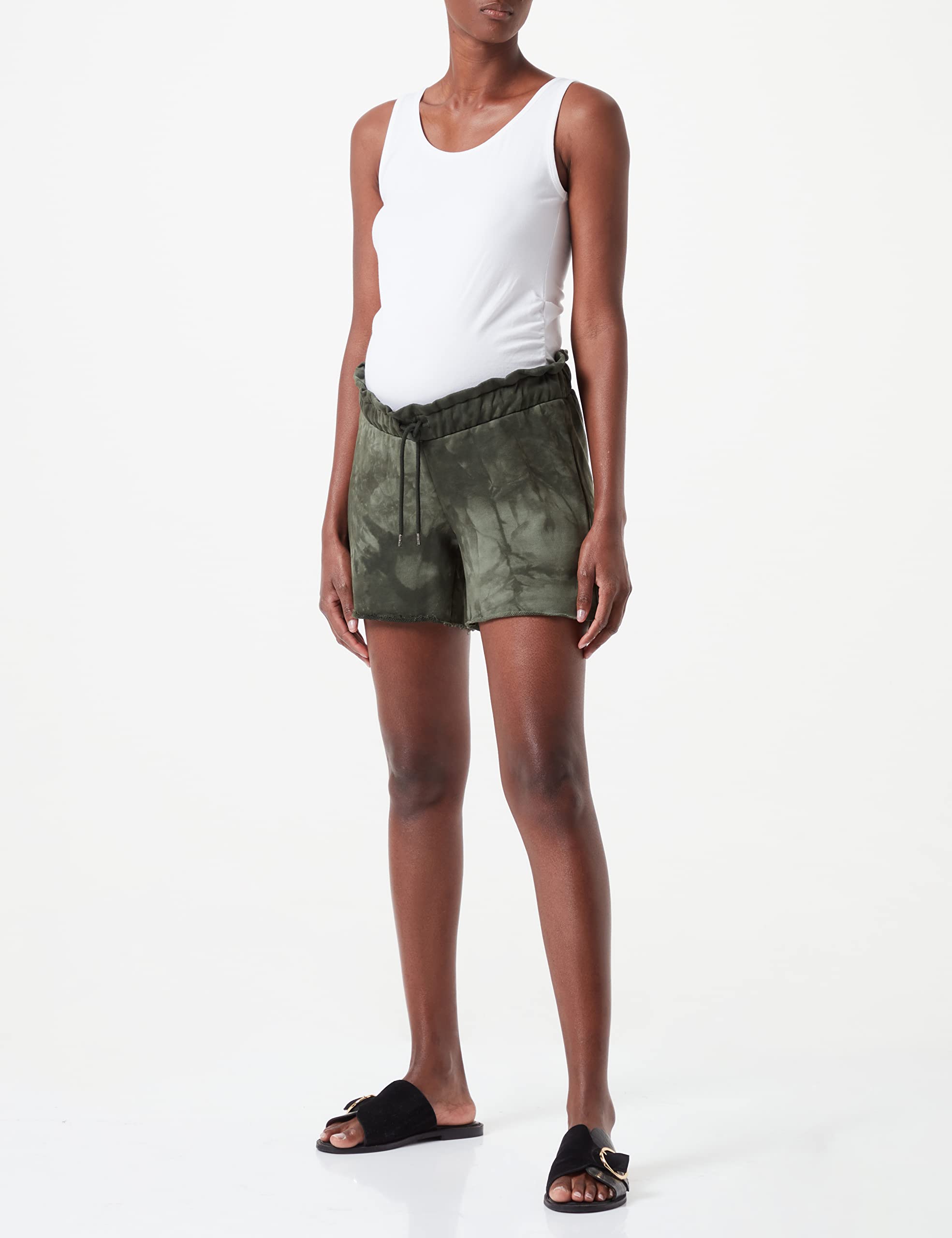 mamalicious-umstands-shorts-mit-elastischem-taillenbund-und-kordelzug-100-baumwo image 2