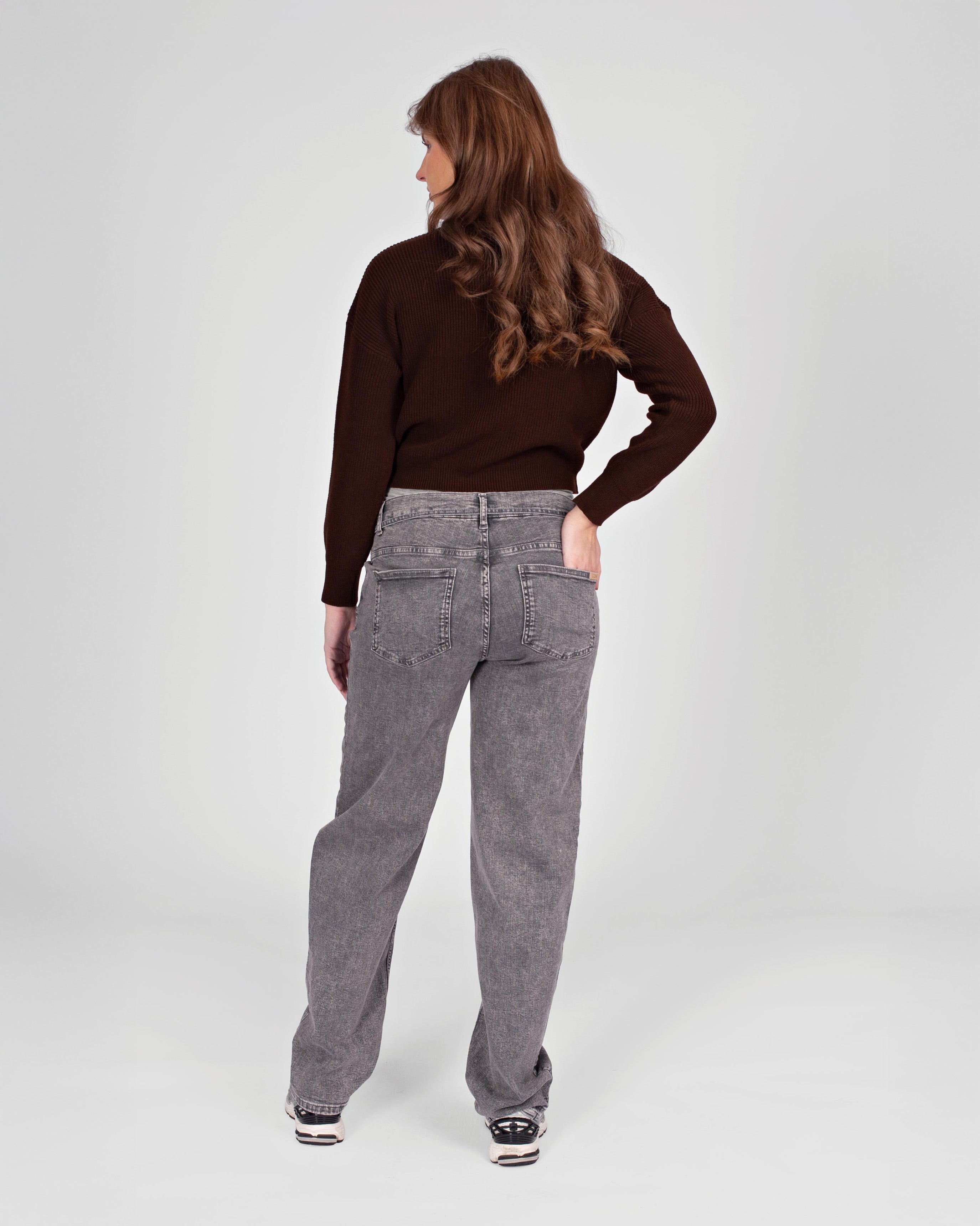 love2wait-kate-tapered-fit-graue-umstands-denim-mit-kordelzug image 7