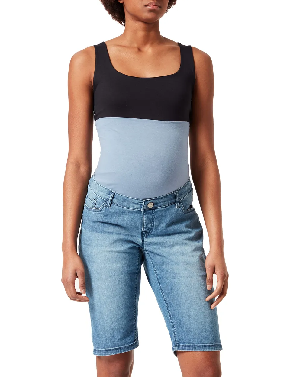 noppies-umstands-shorts-over-the-belly-latta-aged-blue-jeansshorts-mit-bauchband image 1