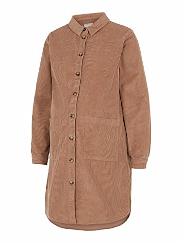 mamalicious-umstandskleid-pcmphoebe-cordkleid-in-swarm-taupe-100-baumwolle image 7