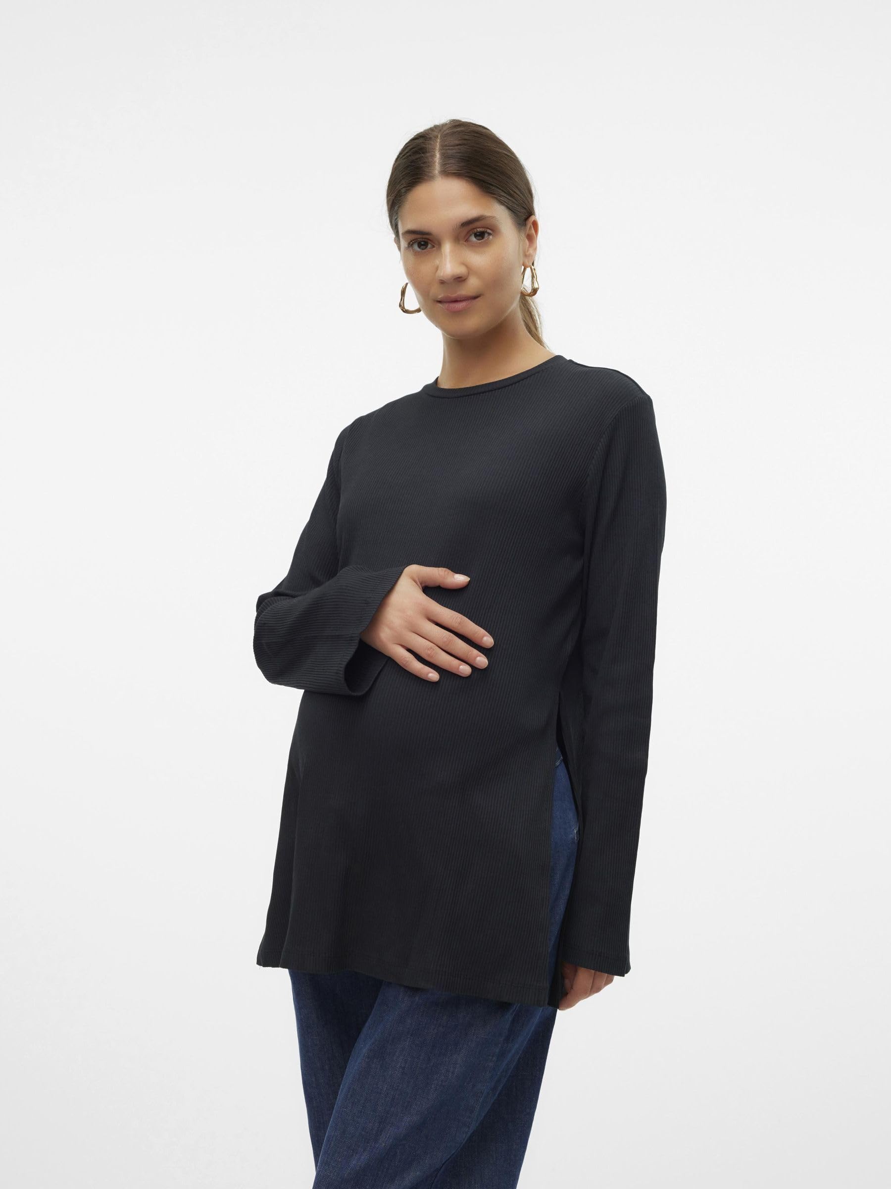 mamalicious-umstands-top-mlpilar-rundhals-langarm-extra-lang-seitenschlitze-2-in image 6