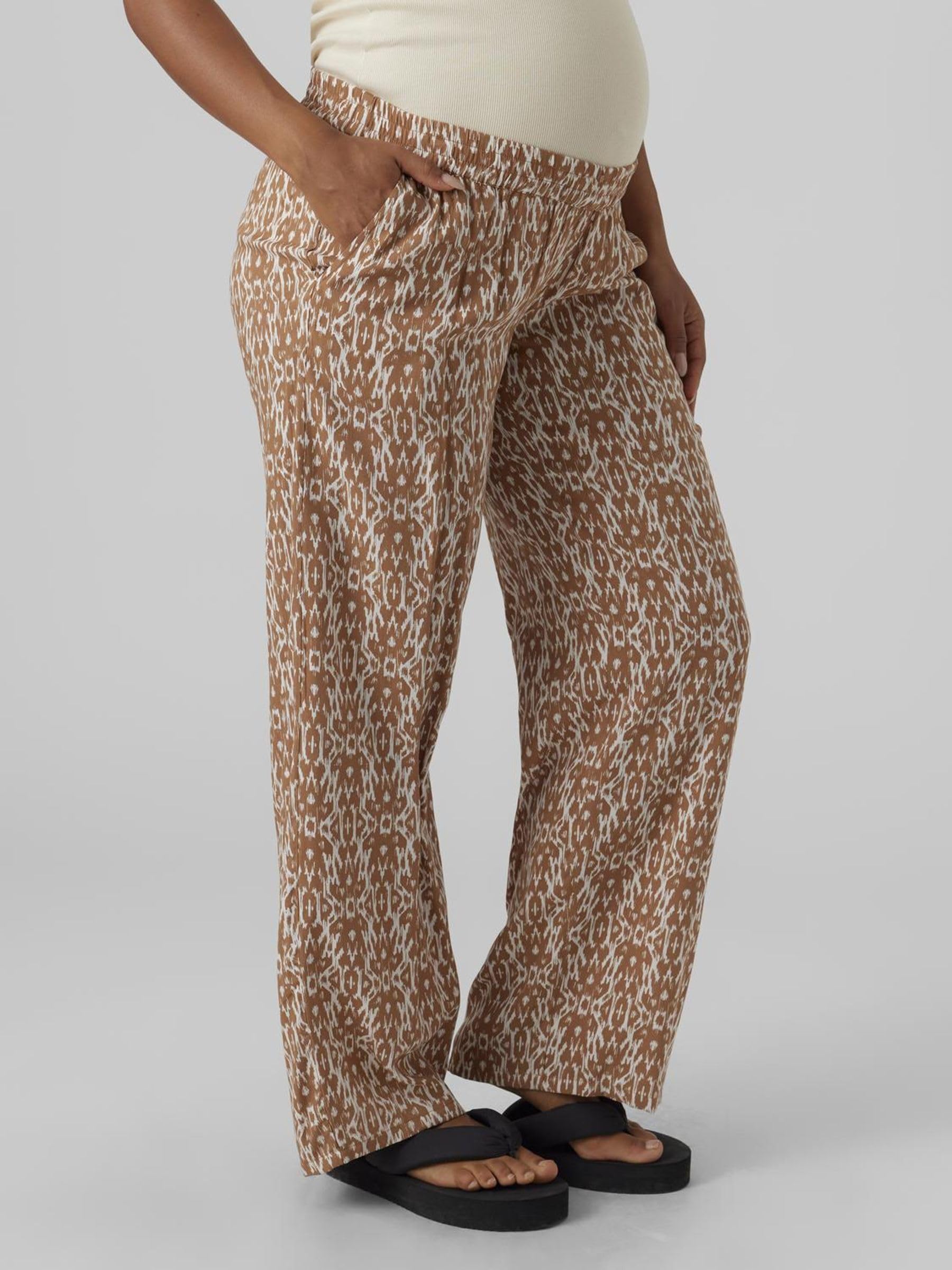 mamalicious-umstandshose-mlrita-luftige-sommerhose-mit-allover-print-seitliche-t image 2
