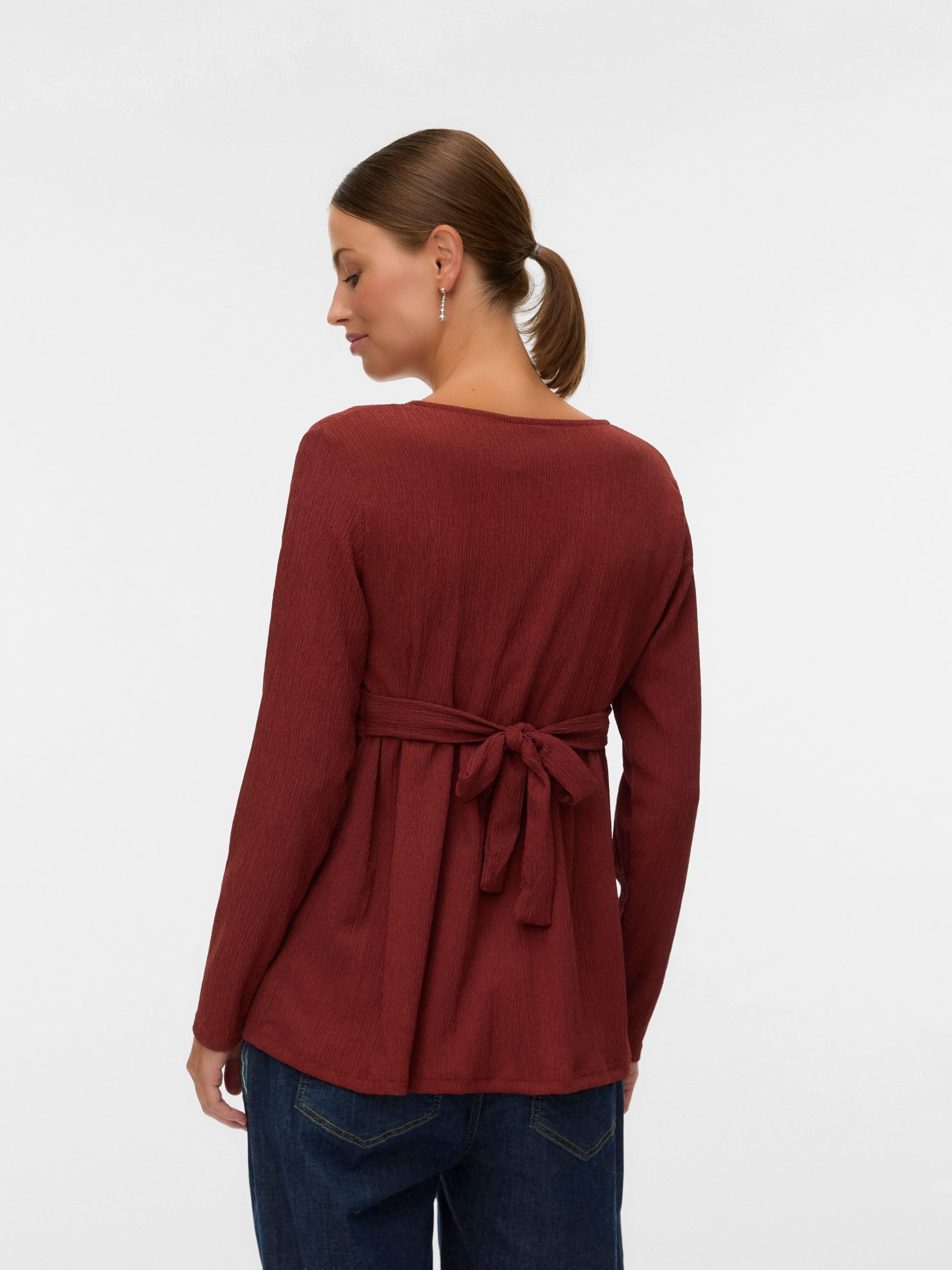 mamalicious-mlpilar-umstandsbluse-mit-v-ausschnitt-langarm-und-stillfunktion-nor image 3