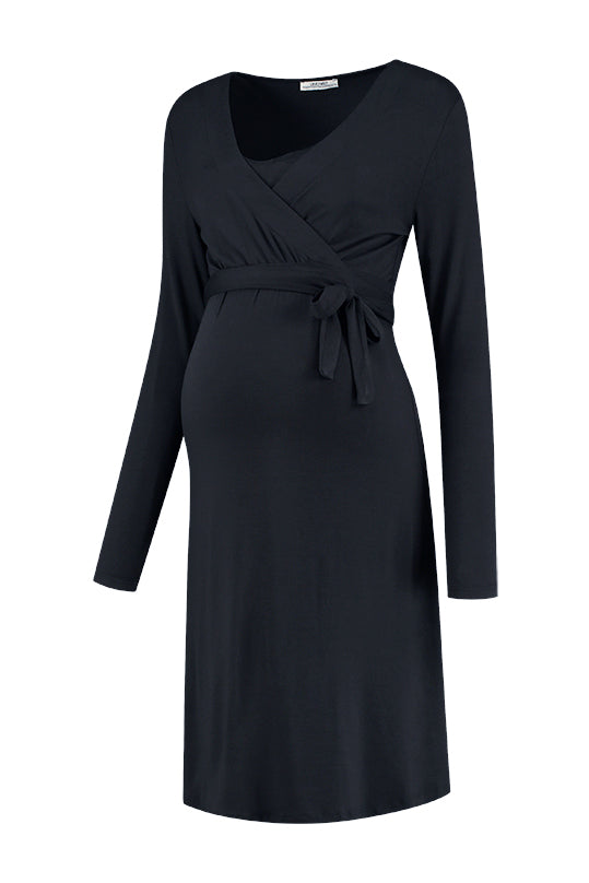 love2wait-dres-nursing-tencel-ecovero-navy image 2