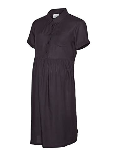 mamalicious-melani-lia-blusenkleid-kastanienbraun-umstandskleid-f-r-schwangersch image 6