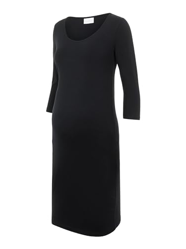 mamalicious-mllea-umstandskleid-einfarbiges-jersey-kleid-mit-3-4-rmeln image 8