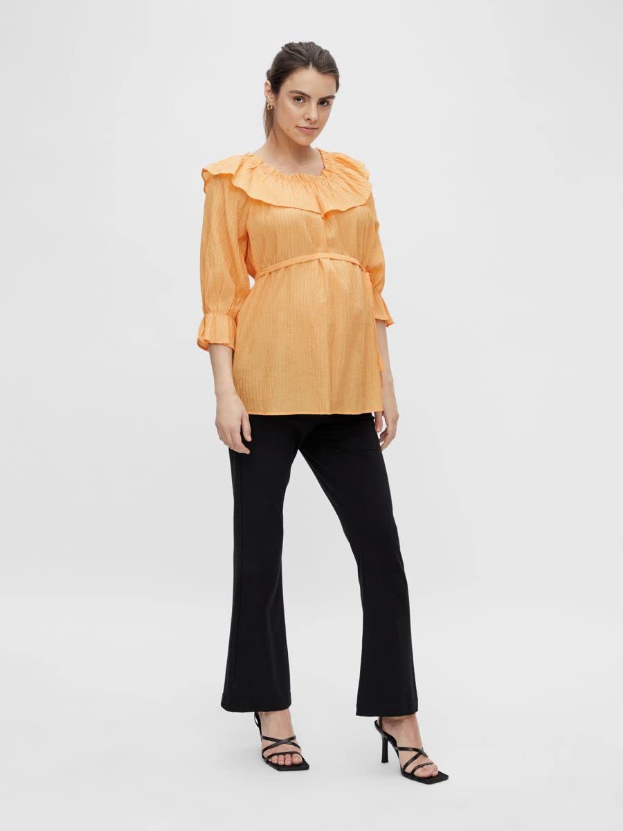 mamalicious-damen-stillbluse-mlpilar-bequeme-umstandsbluse-mit-r-schen-detail image 5