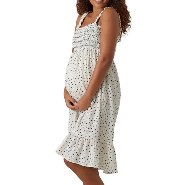 mamalicious-mlesma-s-l-wo-midi-dress-a-umstandskleid-mit-allover-print-snow-whit image 1