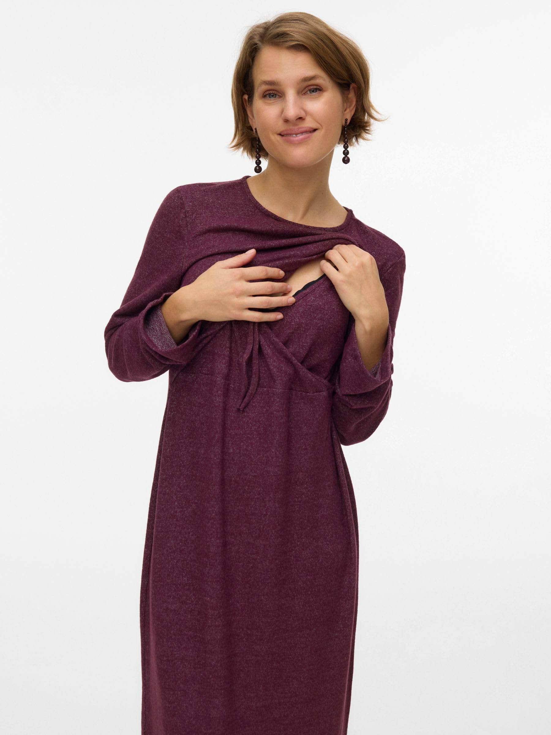 mamalicious-mlalice-umstandskleid-2-in-1-kleid-mit-stillfunktion-rundhals-und-la image 5