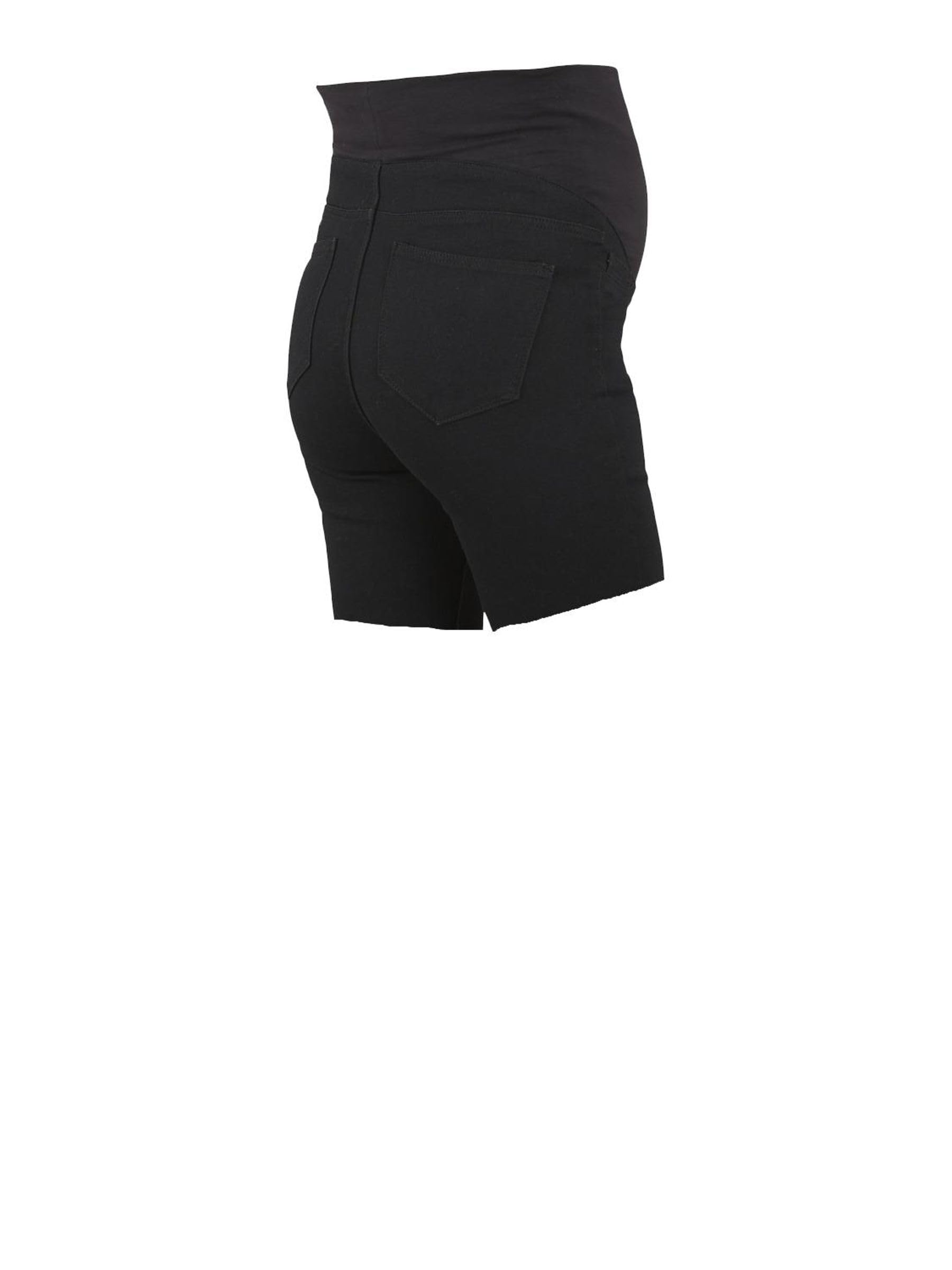 mamalicious-mlamy-skinny-black-v-shorts-eng-anliegende-umstands-shorts-aus-leich image 5