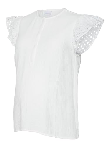 mamalicious-umstands-top-stillbluse-mit-rundhals-kappen-rmeln-knopf-details-und- image 7