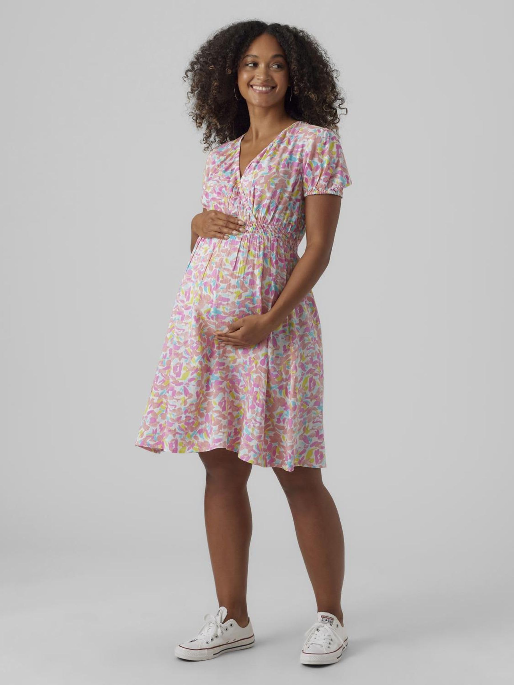 mamalicious-umstandskleid-mlmacy-tailliertes-stillkleid-mit-wickeloptik-kurzarm- image 2