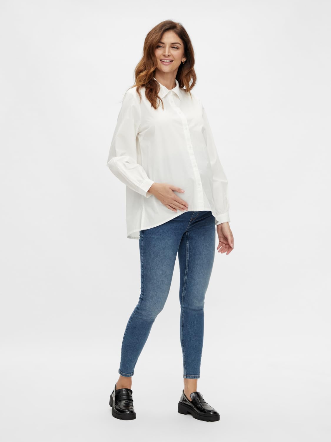 mamalicious-damen-mlnewamy-skinny-mb-jeggings-v-noos-bequeme-umstands-jeggings-m image 4