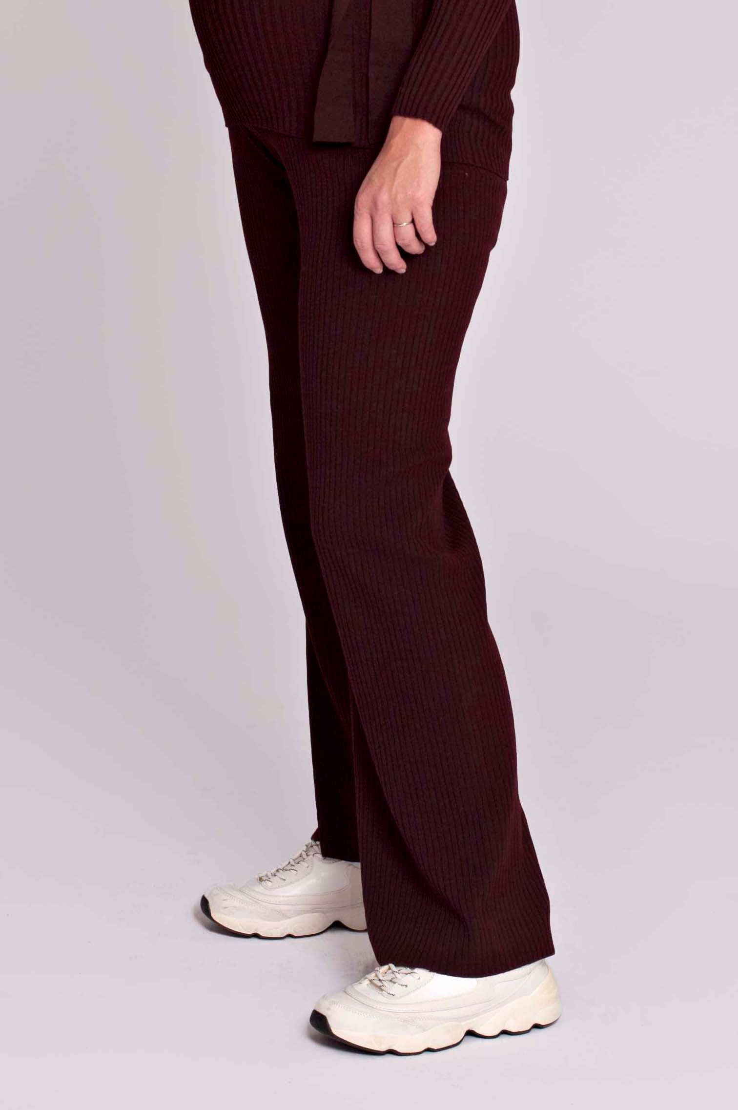 love2wait-pants-knit-burgundy-weite-strickhose-mit-hoher-taille-f-r-umstand-und- image 4