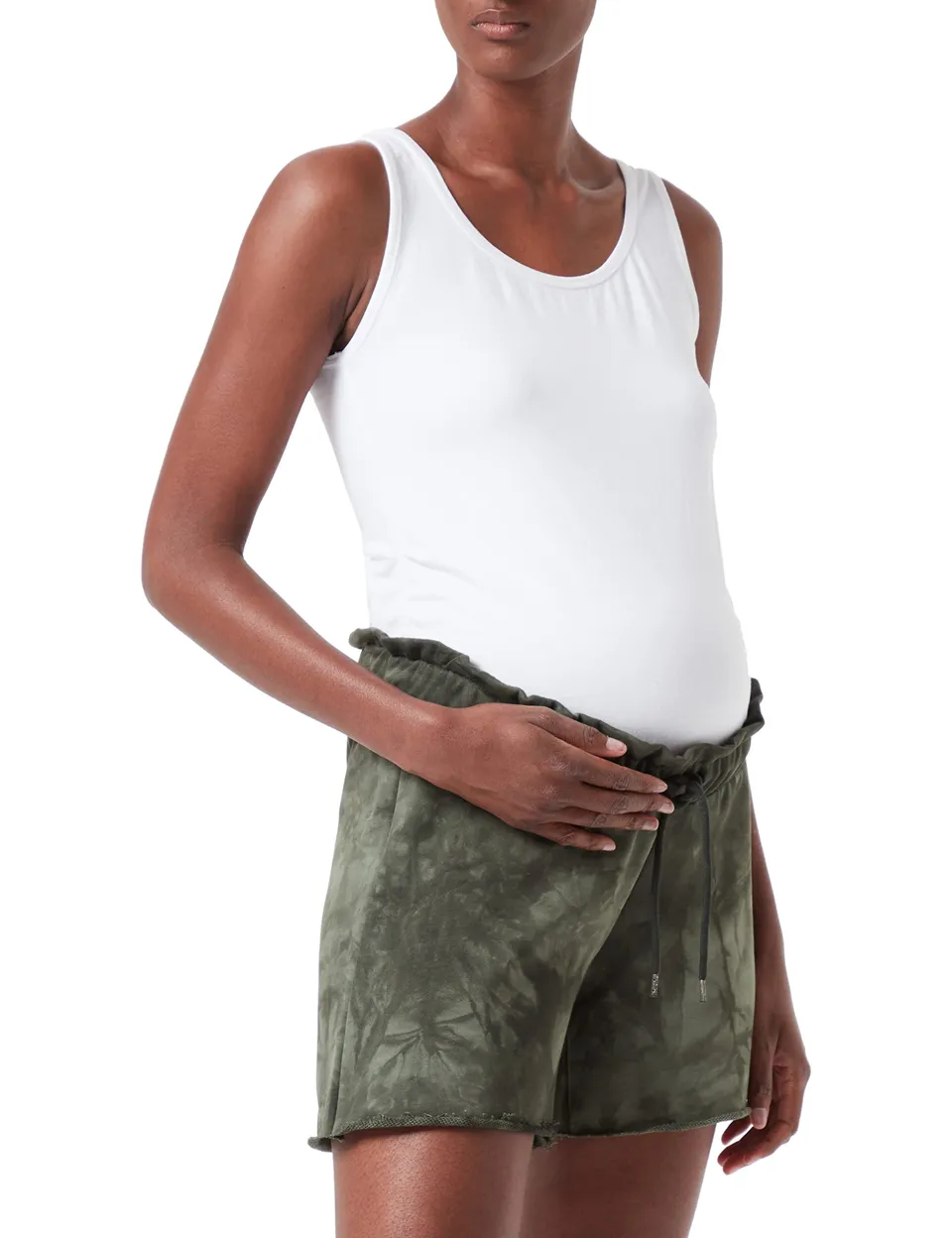 mamalicious-umstands-shorts-mit-elastischem-taillenbund-und-kordelzug-100-baumwo image 1