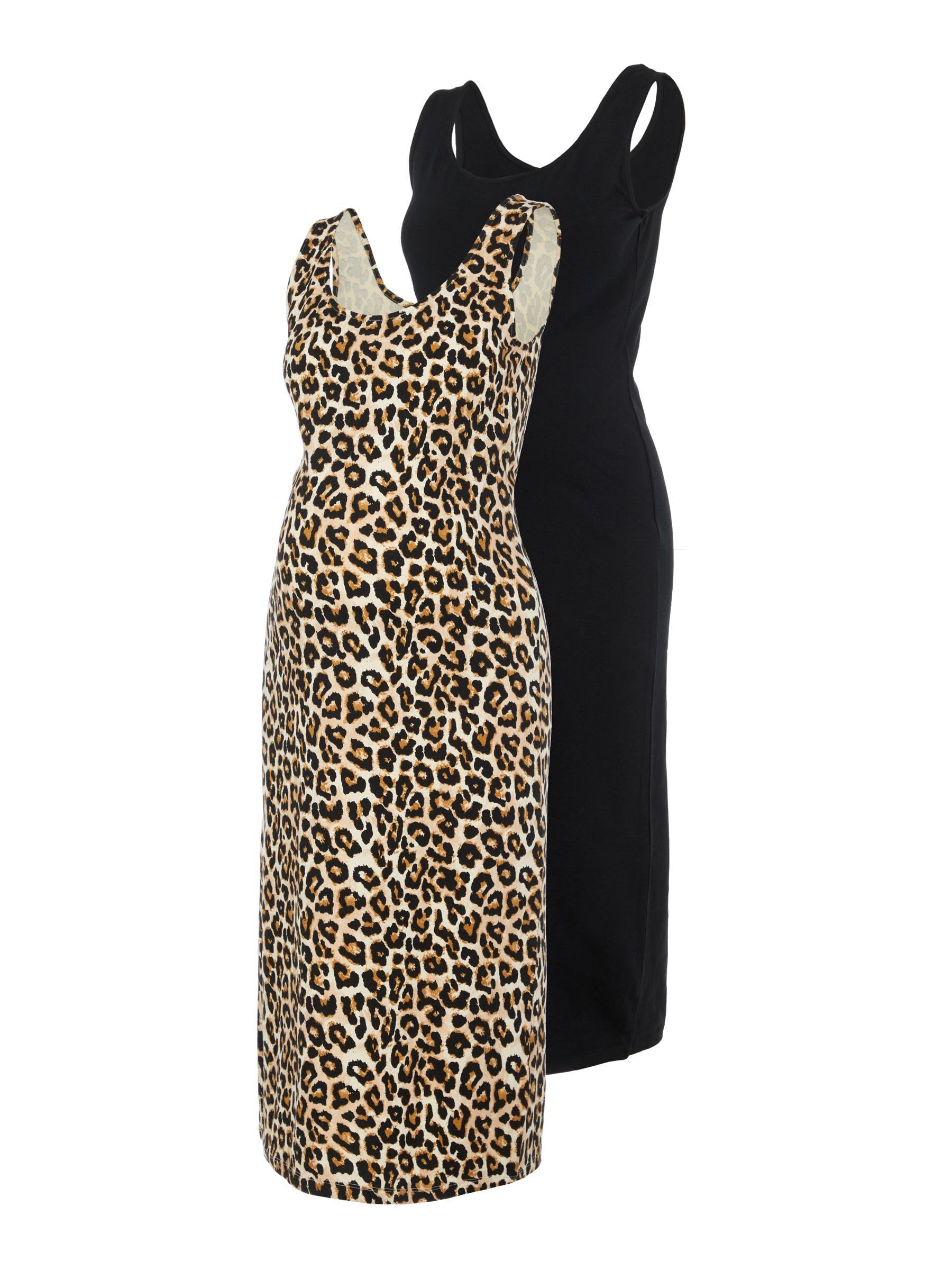 mamalicious-umstandskleid-mlsannie-midi-kleid-mit-u-ausschnitt-bequem-festlich image 1