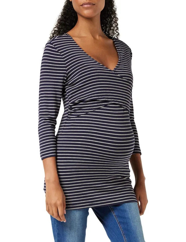 noppies-damen-tee-nurs-3-4-slv-yd-amelia-umstands-t-shirt-night-sky-gr-xl image 1