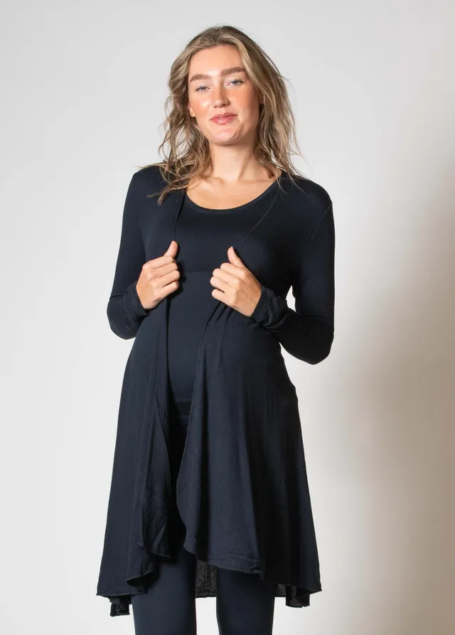 love2wait-cardigan-knielang-in-navy-modell-b999060-006 image 1