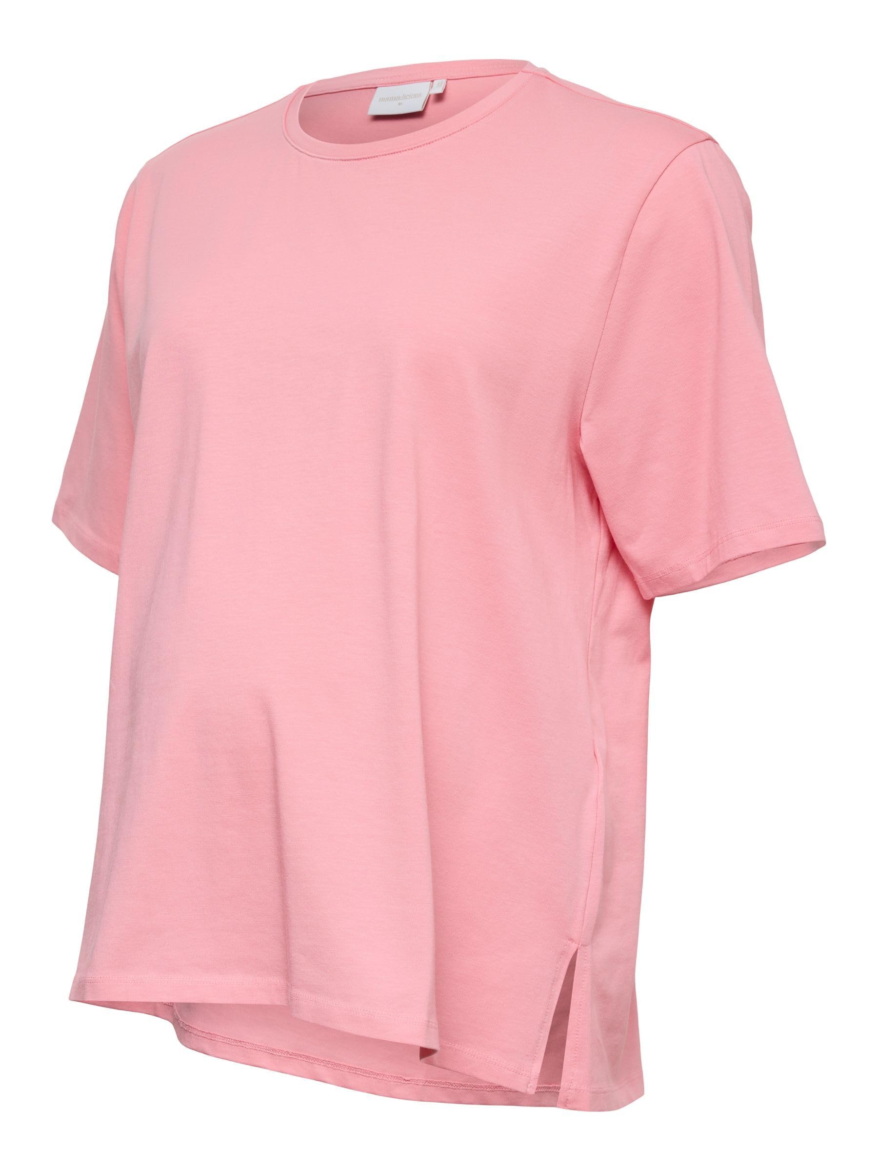 mamalicious-umstands-top-normal-geschnitten-rundhals-kurzarm-seitenschlitze image 6