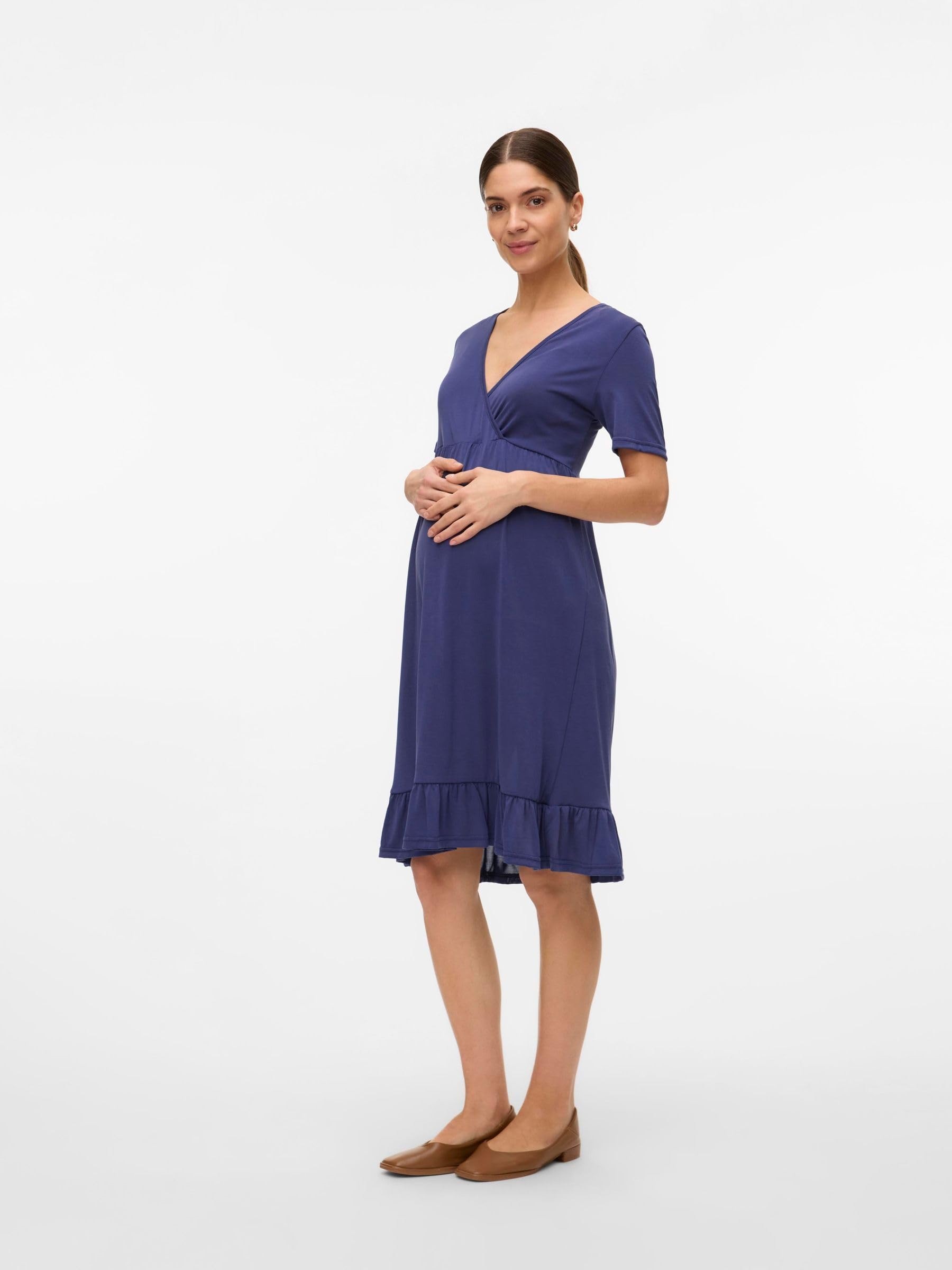 mamalicious-mlkimmie-umstandskleid-2-in-1-kleid-mit-stillfunktion-und-wickelvers image 5