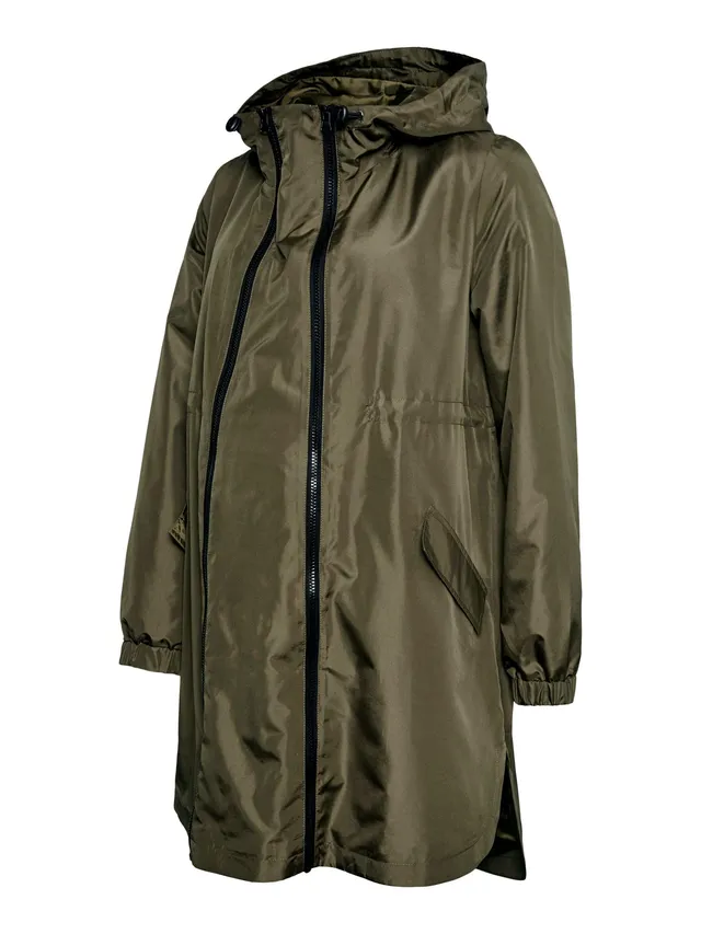 mamalicious-damen-jacke-mit-stehkragen-und-elastischen-b-ndchen-2-in-1-umstands- image 1