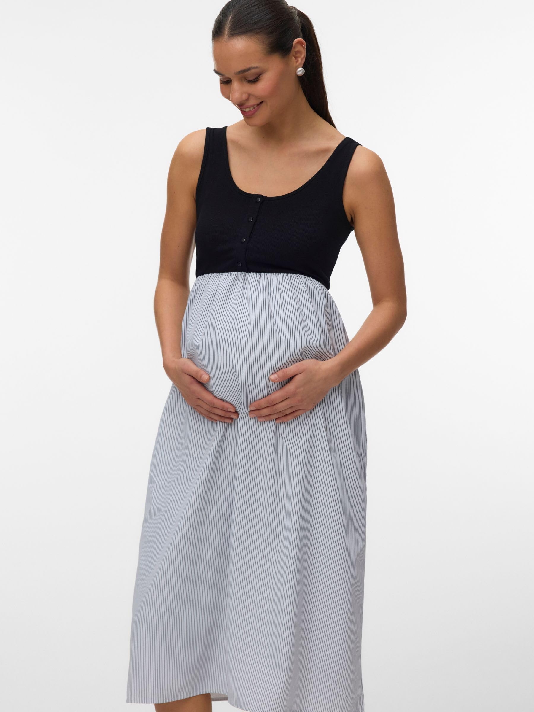 mamalicious-mljoelle-umstandskleid-2-in-1-stillkleid-mit-u-ausschnitt-stillfunkt image 2
