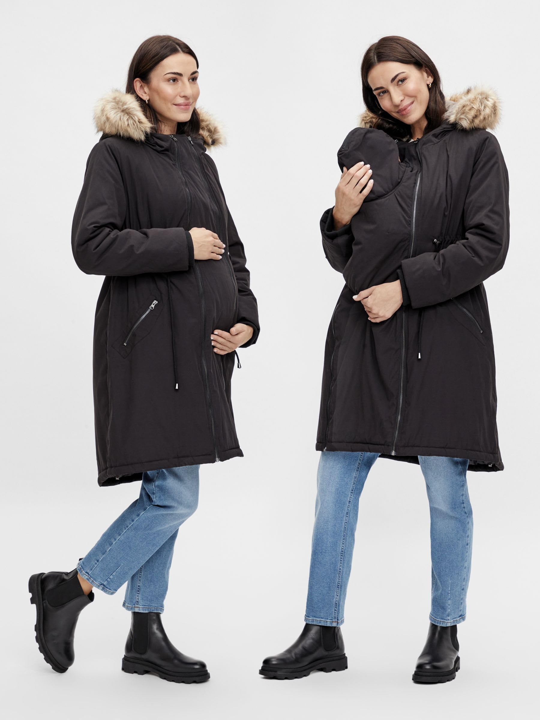 mamalicious-damen-mlamy-3in1-padded-jacket-wendejacke-f-r-schwangerschaft-und-da image 2