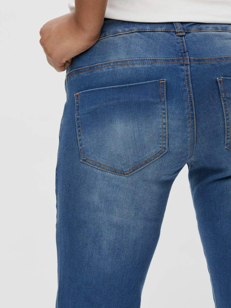 mamalicious-damen-umstandsjeans-mlfifty-002-slim-noos-schmale-jeans-mit-jersey-b image 5