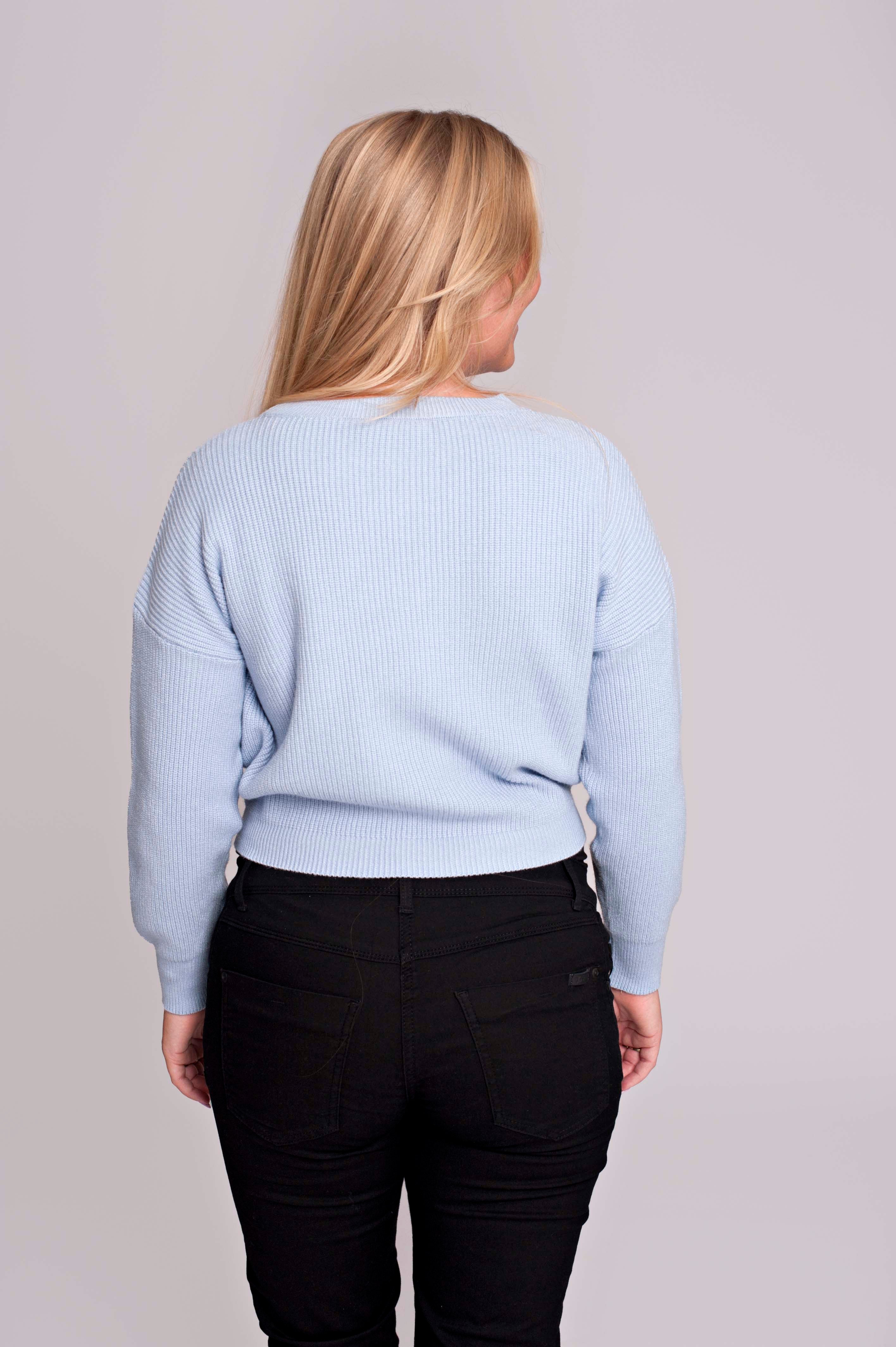 love2wait-strick-cropped-top-knit-cropped-in-blau image 3