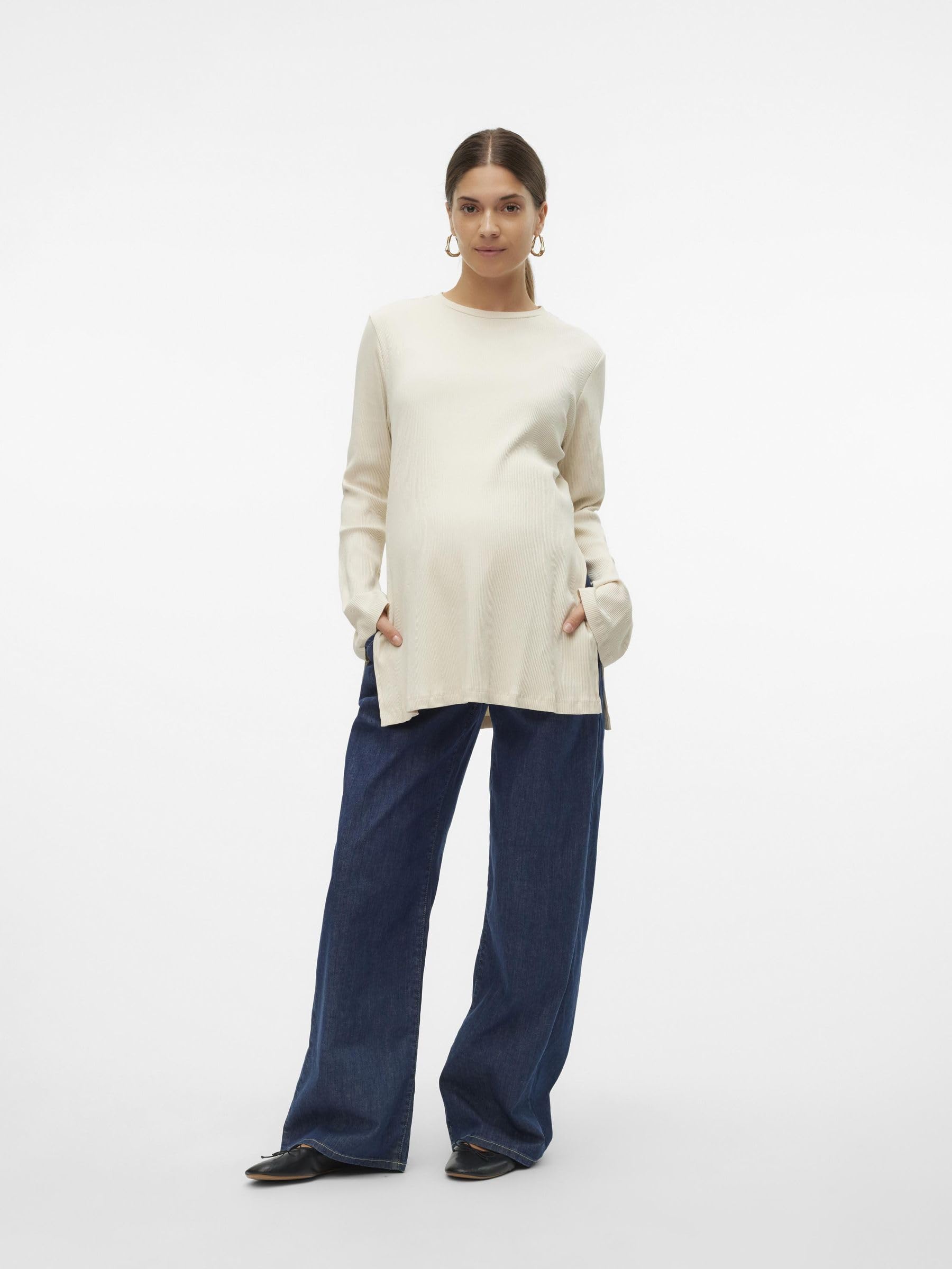 mamalicious-umstands-bluse-mlpilar-rundhals-langarm-extra-lang-seitenschlitze-2- image 3