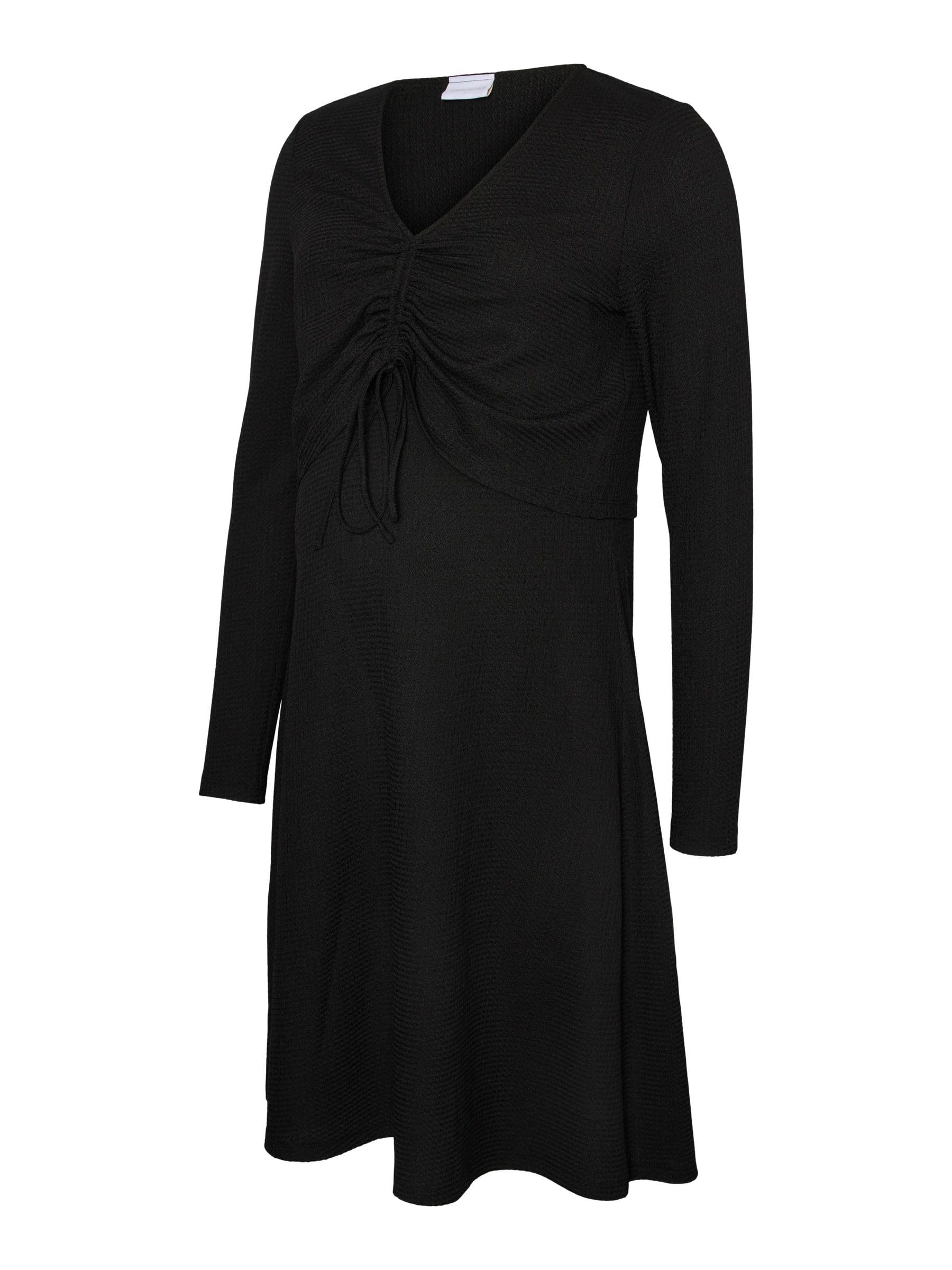 mamalicious-umstandskleid-mlselima-normal-geschnittenes-langarm-stillkleid-mit-v image 1